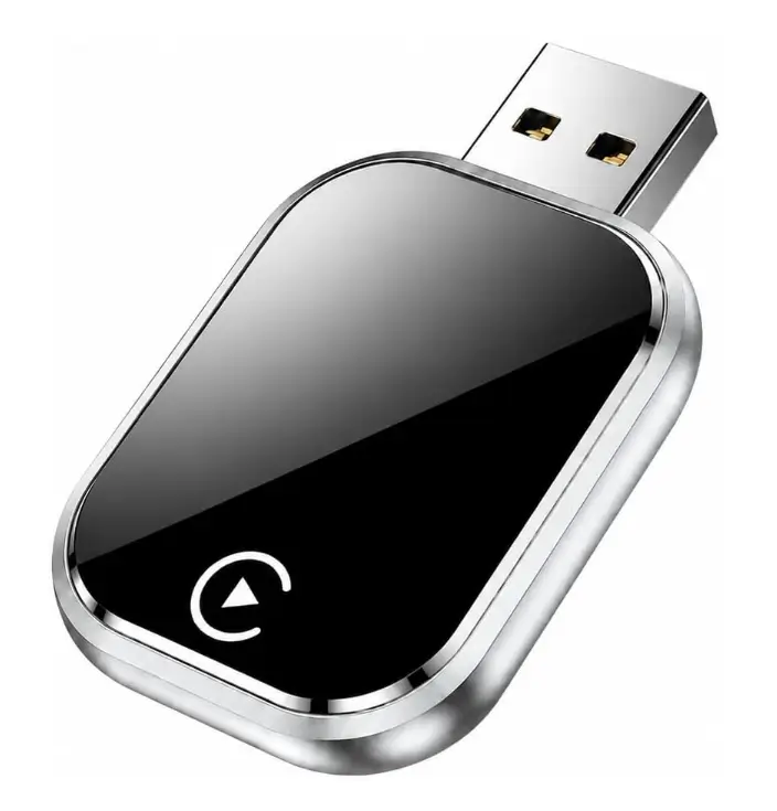 JDG 2-in-1 CarPlay & Android Auto Adapter — Silver, USB-C/A