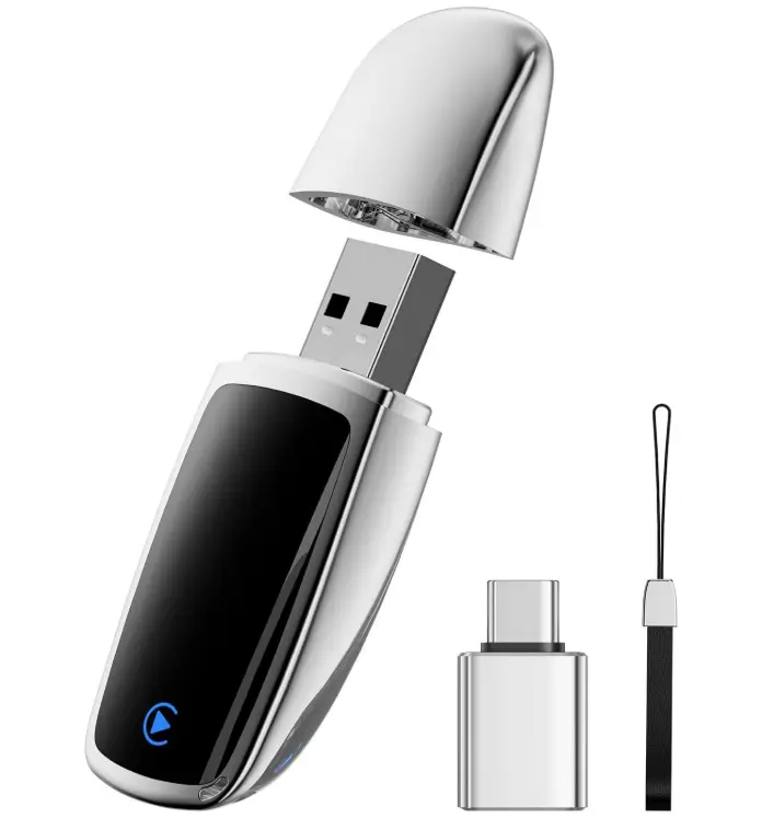 JDG Wireless CarPlay Adapter — Multi-User, Silver